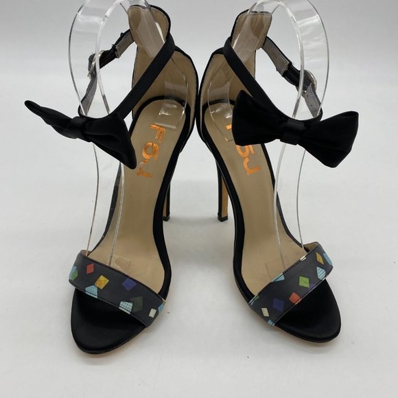 FSJ Open Toe Pumps D'Orsay High Heels Bow Sandals - Picture 3 of 10